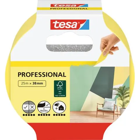 Tesakrepp Indoor 25m x 38mm 56271 – Bild 1
