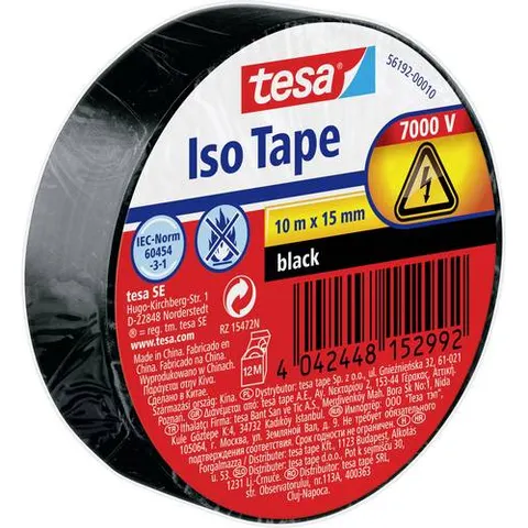 tesa Isolierband 10m 15mm schwarz – Bild 1