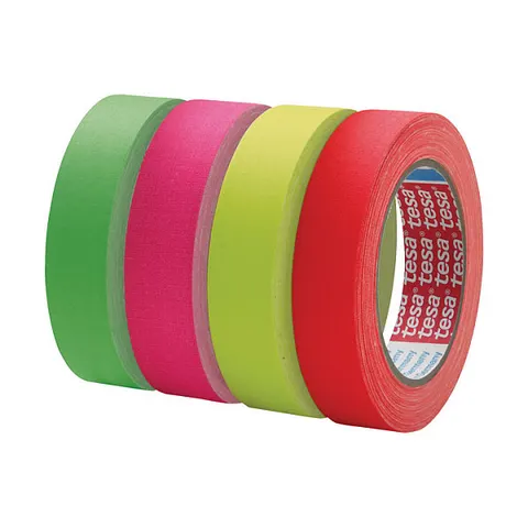tesa Gewebebänder 19 mm x 25 m neongelb – Bild 1