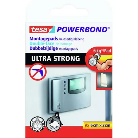 Tesa POWERBOND PADS 9 X 0,06 M : 20 mm – Bild 1
