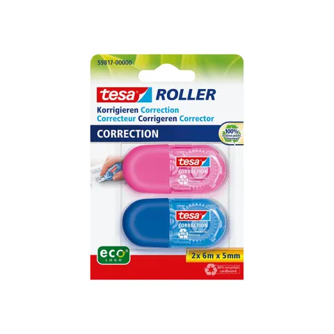 tesa Roller Korrigieren in 2 Farben Blister – Bild 1