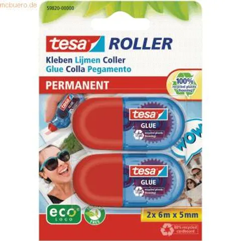 tesa Kleberoller Mini, permanent – Bild 1