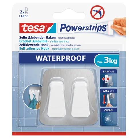 TESA 59785 - tesa® Powerstrips® double hook, metal-plastic – image 1