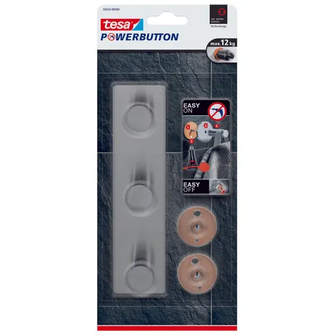 TESA 59334 - Tesa® Powerbutton hook strip – Classic – image 1