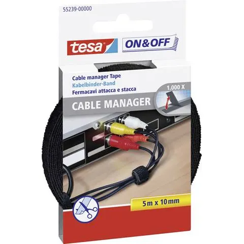 tesa On & Off Klett-Kabelbinder Cable Manager Universal – Bild 1
