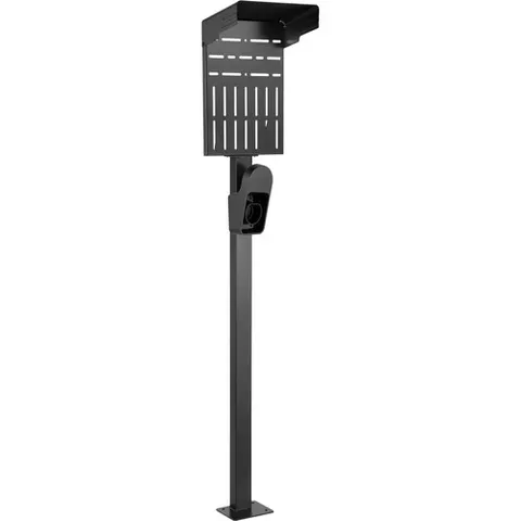 InLine® Universal Wallbox-Standfuß mit EV-Ladekabel Halterung, schwarz – Bild 1