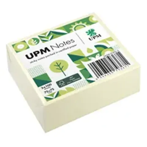 UPM Notes Haftnotizen, gelb, 100 Blatt – 565401PG3 – Bild 1
