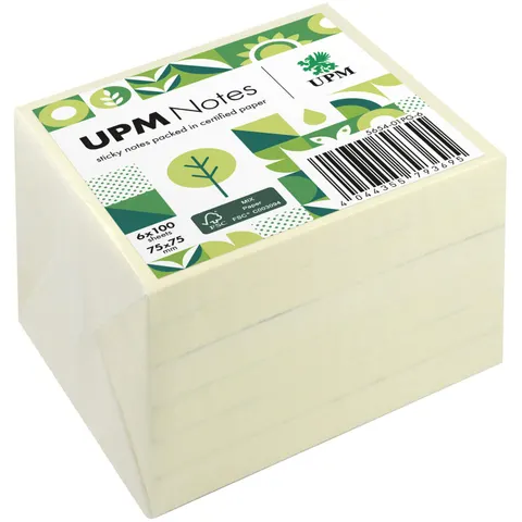 UPM Notes Haftnotizen, gelb, 100 Blatt – 565401PG6 – Bild 1