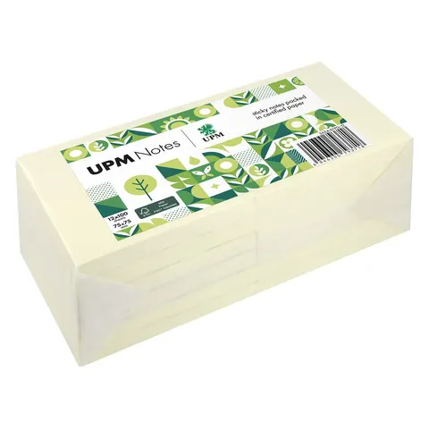 UPM Notes Haftnotizen, gelb, 100 Blatt – 565401PG12 – Bild 1