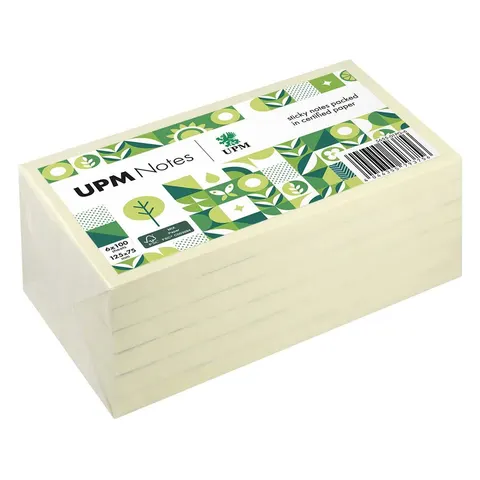 UPM Notes Haftnotizen, gelb, 100 Blatt – 565501PG6 – Bild 1