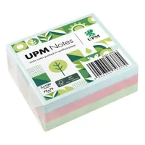 UPM Notes Haftnotizen Pastellmix, farbsortiert, 100 Blatt – 565420PG3 – Bild 1