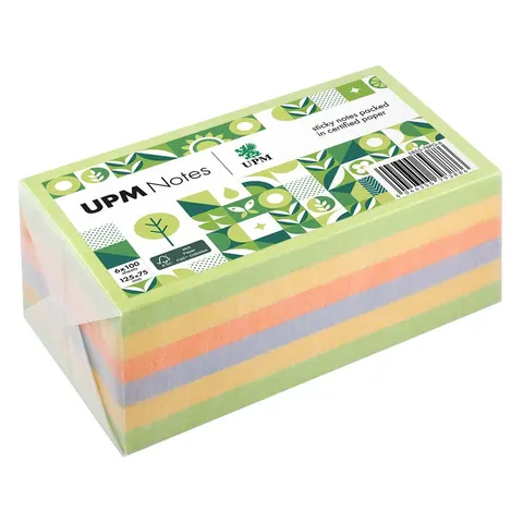 UPM Notes Haftnotizen Springmix, farbsortiert, 100 Blatt – 585576PG6 – Bild 1