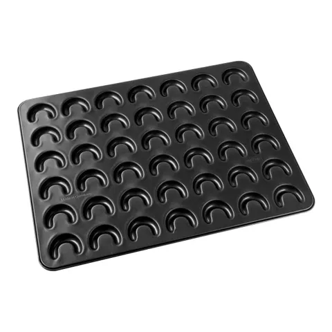 Zenker 42er-Vanillekipferl-Backblech – schwarz – Bild 1
