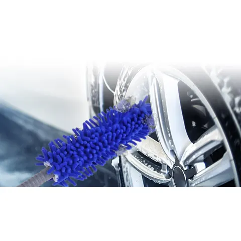 IWH Velgenborstel microvezel, blauw/grijs – afbeelding 1
