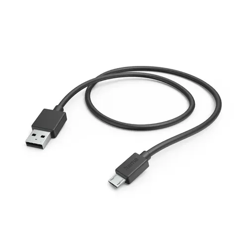 Kabel Hama USB-A - micro-USB 2.0 1 meter zwart – afbeelding 1