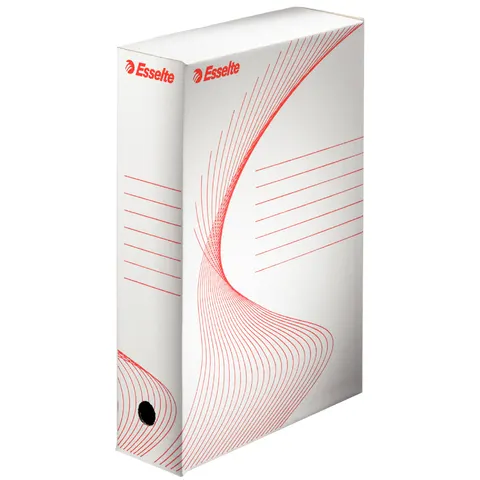 Archiefdoos Esselte standaard 100mm 352x250 wit – afbeelding 1