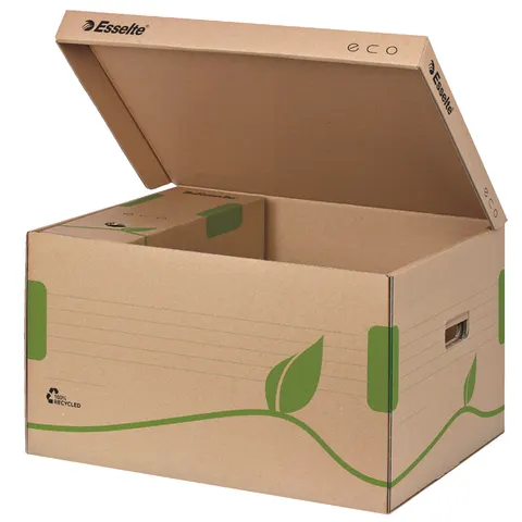 Esselte archief scharnierende dekseldoos SPEEDBOX, DIN A4, wit/rood – afbeelding 1