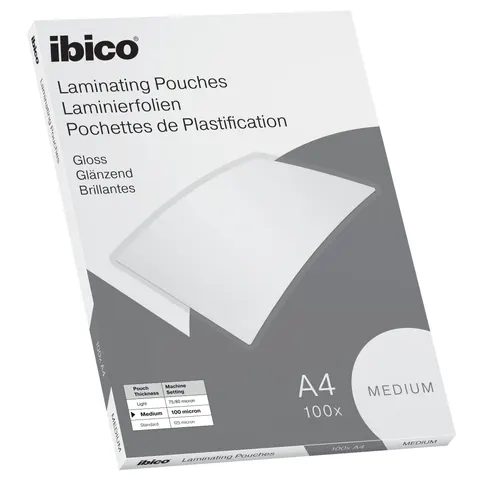 ibico Basics Laminierfolientasche, DIN A4, glänzend, 200 mic – Bild 1