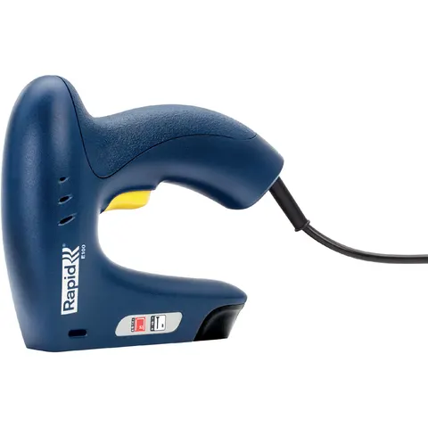 Rapid Elektro-Tacker E100, blau, im Karton – Bild 1