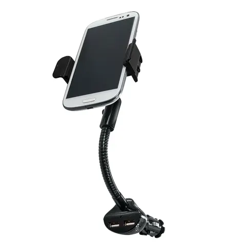 LogiLink KFZ-Ladegerät & Smartphone Halter – Bild 1