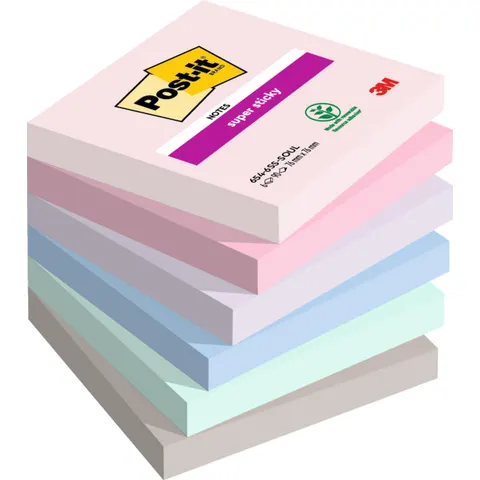 Post-it Haftnotizen super sticky notes, 76 x 76 mm, Soulful – Bild 1