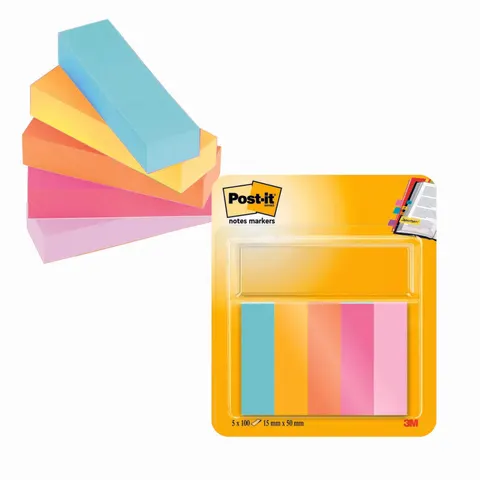 Post-it® Page Marker Beachside Haftmarker 1,5 x 5,0 cm – Bild 1