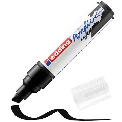 Acrylmarker edding e-5000 breed zwart – afbeelding 1