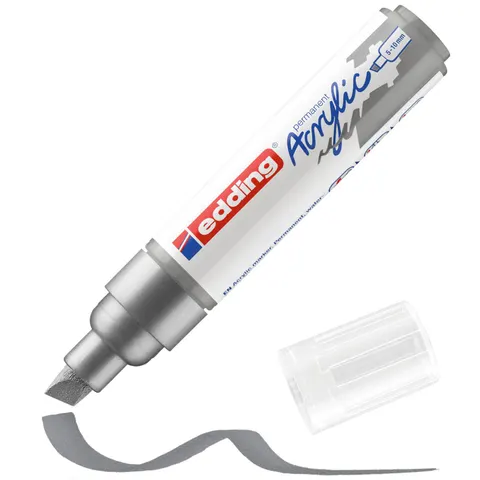 EDDING 5000SI - Acrylic marker, 5 mm-10 mm, silver – image 1