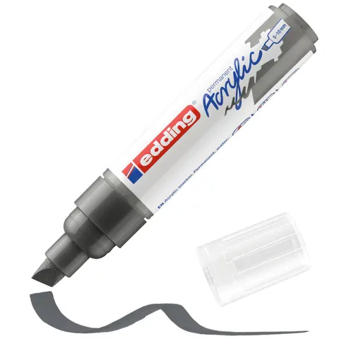 Acrylmarker edding e-5000 breed antraciet – afbeelding 1