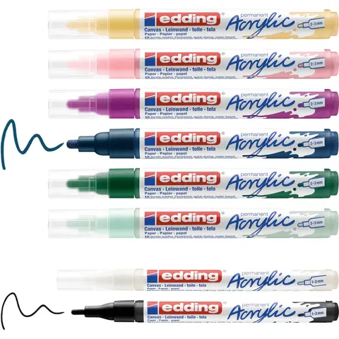 Acrylmarker edding starterskit klein Scandinavisch – afbeelding 1