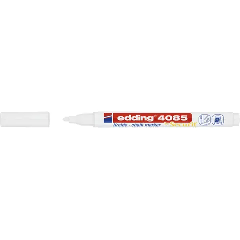 EDDING 4085WS - Chalk marker, 1 - 2 mm, white – image 1