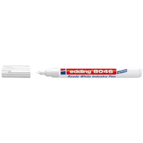 EDDING 8046 - Industrial permanent marker, 1 - 3 mm white – image 1
