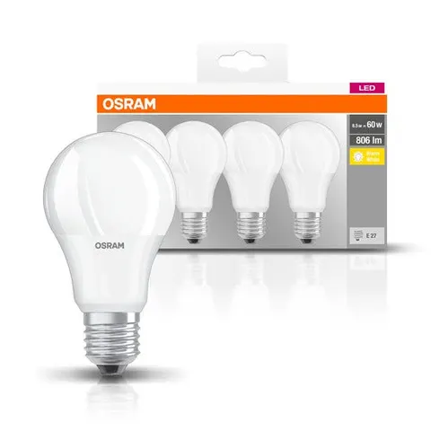 Osram Led Base Cl A Fr 60 Non-Dim 9w/827 E27 4er Set – Bild 1