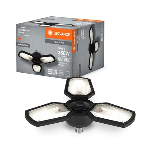 Ledvance Highbay Blade E27 60w 840 E27 Schwarz – Bild 1