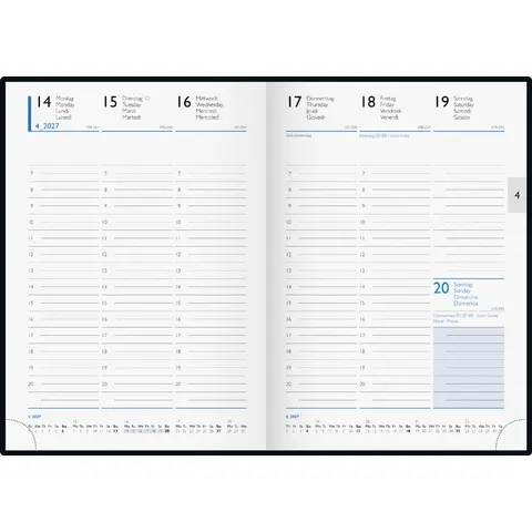 Glocken Buchkalender , Miradur, , 2027, schwarz – Bild 1