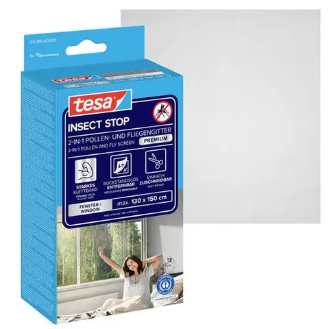 tesa Pollenschutzgitter 1,3x1,5m anthrazit – Bild 1