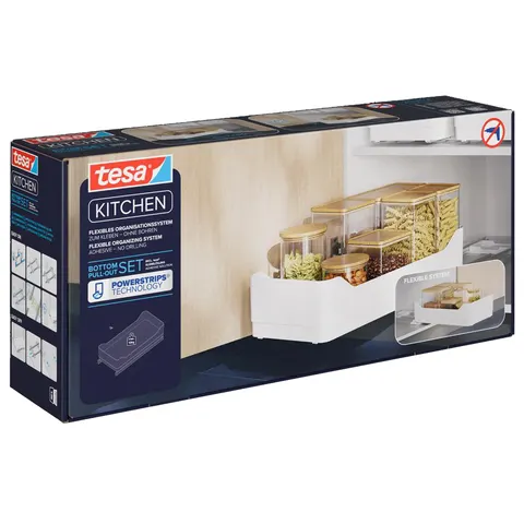 tesa KITCHEN Schrankauszug BOTTOM PULL-OUT, weiß – Bild 1