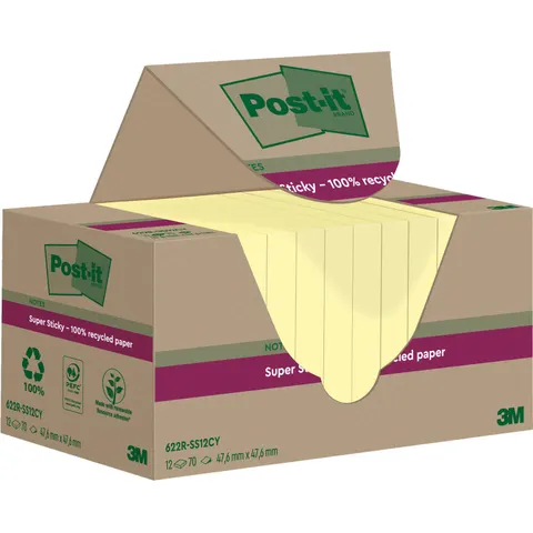 Post-it® Haftnotizen 4,8 x 4,8 cm – 622RSS12CY – Bild 1