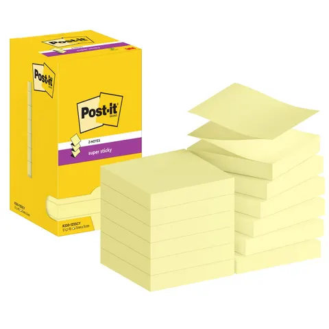 Post-it® Super Sticky Z-Notes Haftnotizen 7,6 x 7,6 cm – Bild 1