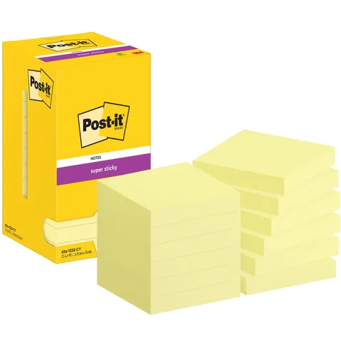 Post-it® Super Sticky Notes Haftnotizen 7,6 x 7,6 cm – Bild 1