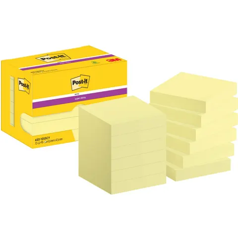 Post-it® Super Sticky Haftnotizen 4,8 x 4,8 cm – Bild 1