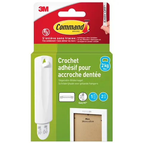 Haak command knststf incl bevestigingsstrip – afbeelding 1