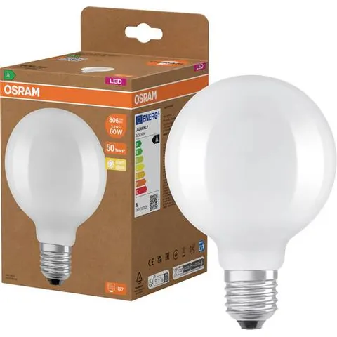 OSRAM LED bulb Globe G95 E27 3.8W matt 2,700K – image 1