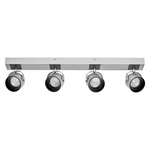 OSRAM LED ceiling light Jupiter, 4-bulb, silver, metal – image 1