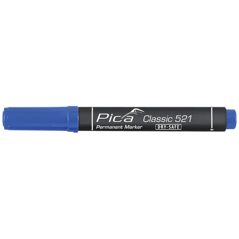 Pica Permanent Marker 2-6mm mit Keilspitze Blau – Bild 1