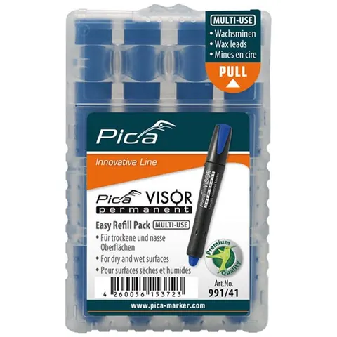 Pica 991/41 Visor Permanent Navulling Blauw – afbeelding 1