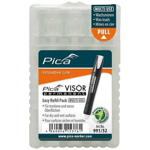 Pica 991/40 Visor Permanent Navulling WIT – afbeelding 1