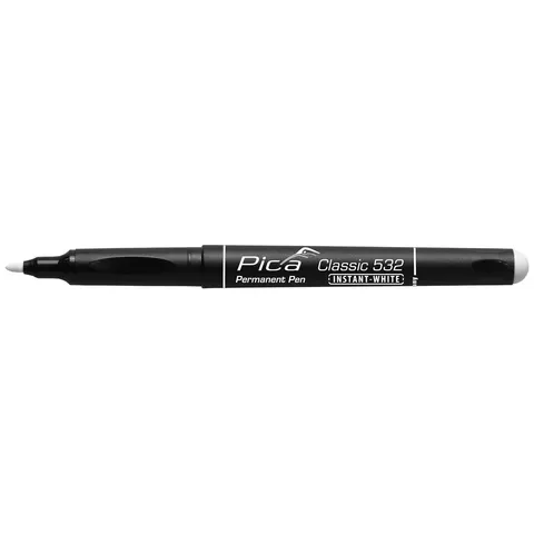 Pica Permanent Pen INSTANT WHITE 1-2mm Weiß – Bild 1