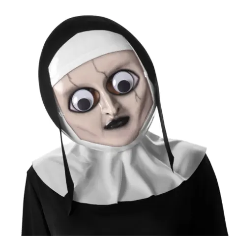 Rubies The Nun Googly Eyes Mask – image 1
