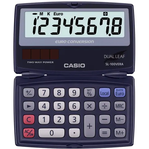 CASIO SL-100VERA Taschenrechner schwarz – Bild 1